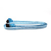 18" SATA 6Gbps Cable w/Locking Latch (Straight to 90 Degree) UV Blue