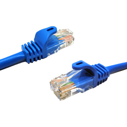 7Ft Cat6A UTP Ethernet Network Ferrari Booted Cable Blue