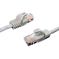 5Ft Cat6A SSTP Ethernet Network Ferrari Booted Cable, Shielded,  Gray