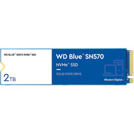 WD Western Digital 2TB WD Blue SN570 NVMe Internal Solid State Drive SSD - Gen3 x4 PCIe 8Gb/s, M.2 2280, Up to 3,500 MB/s - WDS200T3B0C