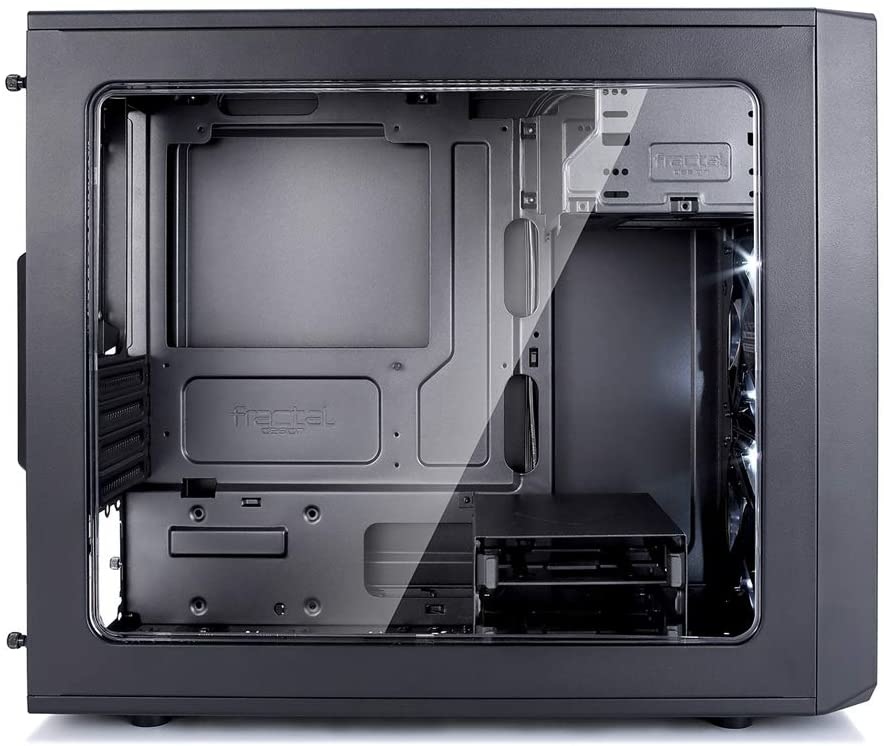Fractal Design Focus G - Mid Tower Computer Case - ATX - High Airflow - 2X  Fractal Design Silent LL Series 120mm White LED Fans Included - USB 3.0 