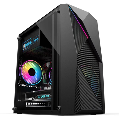 Cryo-PC Cryo-PC Obelisk MATX ITX Mid Tower Case, Black (No Fans or PSU)