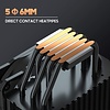 Aresgame CPU Cooler with 5 Direct Contact Heatpipes, ARESGAME River 5 CPU Air Cooler for Intel/AMD with 120mm SYNC ARGB PWM Fan (5V ARGB Header is Required on Motherboard)