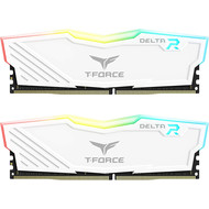 Teamgroup TEAMGROUP T-Force Delta RGB DDR4 16GB (2x8GB) 3200MHz (PC4-25600) CL16 Desktop Memory Module ram TF4D416G3200HC16CDC01 - White