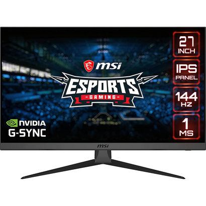 MSI MSI 27” FHD (1920 x 1080) Non-Glare with Super Narrow Bezel 144Hz 1ms 16:9 HDMI/DP AMD Radeon FreeSync IPS Gaming Monitor (OPTIX G272), Black