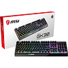 MSI MSI Vigor GK30 RGB Gaming Keyboard, 6-Zone RGB Lighting, Water Repellent & Splash-Proof, Mechanical-Like Plunger Switches