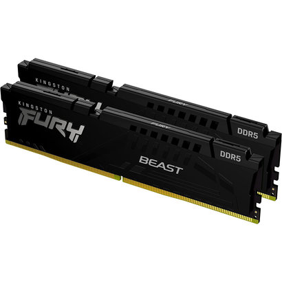 Kingston Kingston Technology Fury Beast Black 16GB 6000MT/s DDR5 CL40 XMP 3.0 Ready Computer Memory (2x8GB) KF560C40BBK2-16