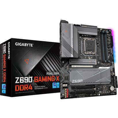 Gigabyte GIGABYTE Z690 Gaming X DDR4 (LGA 1700/ Intel Z690/ ATX/ DDR4/ Quad M.2/ PCIe 5.0/ USB 3.2 Gen2X2 Type-C/ 2.5GbE LAN/Gaming Motherboard)