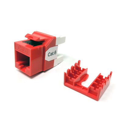 Cat6 RJ45 110 Type 180° Keystone Jack (Choose color)