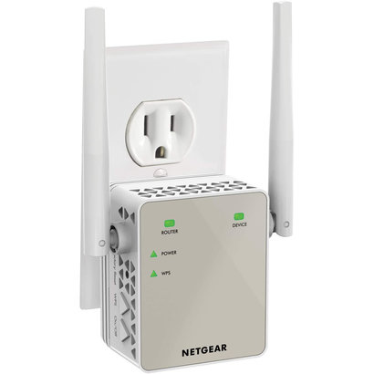 NETGEAR Wi-Fi Range Extender EX6120 - Coverage Up to 1500 Sq Ft and 25 Devices with AC1200 Dual Band Wireless Signal Booster & Repeater (Up to 1200Mbps Speed), and Compact Wall Plug Design