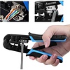 AMPCOM RJ45 Crimping Tool, 8P/6P-RJ11, RJ12 Crimper Cutter Stripper AM-568R