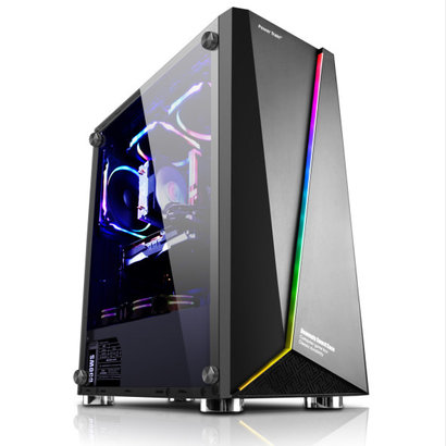 Cryo-PC Cryo-PC Sword Tempered Glass ATX Case w/Window, Black