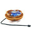 Cryo-PC Cryo-PC CPC-ZA90, Low-profile Copper UFO CPU Cooler with Blue LED Fan, AMD/INTEL, Easy Install Bracket Included