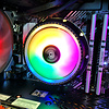 Cryo-PC Cryo-PC CPC-ZA91, Low-profile RGB UFO CPU Cooler with RGB Fan and Lights for Intel/AMD LGA 1700/1200/1156/1155/1151/1150/775 AM2/AM3/AM3+/AM4
