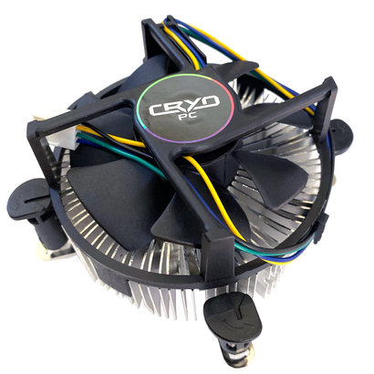 Cryo-PC Cryo-PC CPC-07500, Low-Profile Intel Stock CPU Cooler with 4pin PWM Fan, Tool-free Quick Snap Installation, LGA 1155 1156 1200