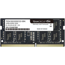 Teamgroup TEAMGROUP Elite DDR4 16GB Single 3200MHz PC4-25600 CL22 Unbuffered Non-ECC 1.2V SODIMM 260-Pin Laptop Notebook PC Computer Memory Module Ram Upgrade - TED416G3200C22-S01
