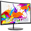 Sceptre Sceptre Curved 24" Gaming Monitor 75Hz HDMIx2 VGA 98% sRGB R1500 Build-in Speakers, Machine Black 2022 (C249W-1920RN Series)