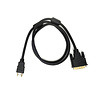 Gigacord HDMI Male to DVI-D Dual Link Male Cable, Black 3ft.