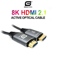 Gigacord Gigacord 8K HDMI 2.1 AOC Fiber Cable HDMI 2.1 48Gbps 8K@60Hz 4K@120Hz Dynamic HDR/eARC/HDCP 2.2 / 3D Slim Flexible