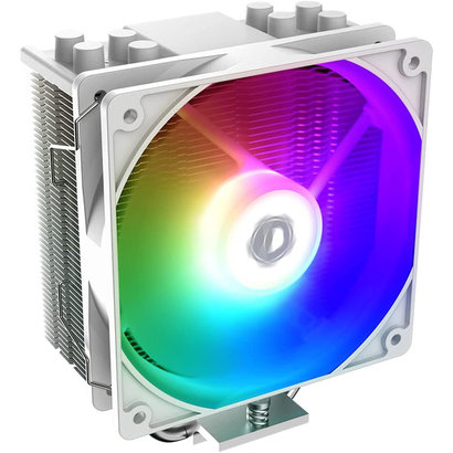ID Cooling ID-COOLING SE-214-XT ARGB White CPU Cooler 4 Heatpipes CPU Air Cooler Addressable RGB Light Sync with Motherboard(5V 3-PIN Connector) CPU Fan for Intel/AMD, LGA 1700 Compatible