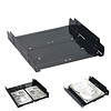 Cryo-PC Cryo-PC Dual 2.5" or 3.5" to 5.25" Internal HDD SSD Adapter Mounting Kit, Screws Included