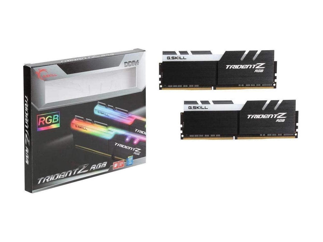 G.SKILL Trident Z RGB (For 16GB (2 x 8GB) 288-Pin PC RAM DDR4 3600 (PC4 28800) Desktop Memory Model - NWCA Inc.