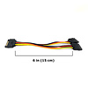 SATA Power Splitter Y Male to Female Cable Adapter 15 pin