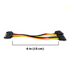 SATA to Dual SATA Power Supply Splitter Cable for Hard Drive HDD SSD