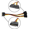 SATA Power Splitter Y Male to Female Cable Adapter 15 pin