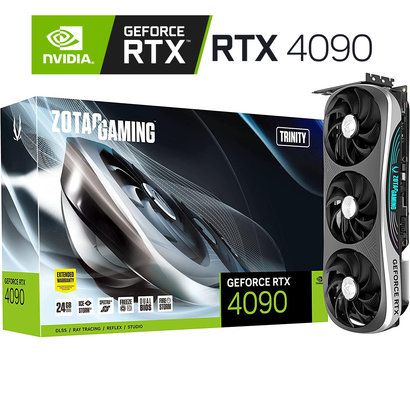 Zotac ZOTAC Gaming GeForce RTX 4090 Trinity 24GB GDDR6X 384-bit 21 Gbps PCIE 4.0 Gaming Graphics Card, IceStorm 3.0 Advanced Cooling, Spectra 2.0 RGB Lighting, ZT-D40900D-10P