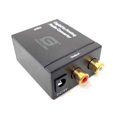 Gigacord Gigacord DA100 Digital Toslink Optical to Analog RCA Audio Powered Converter