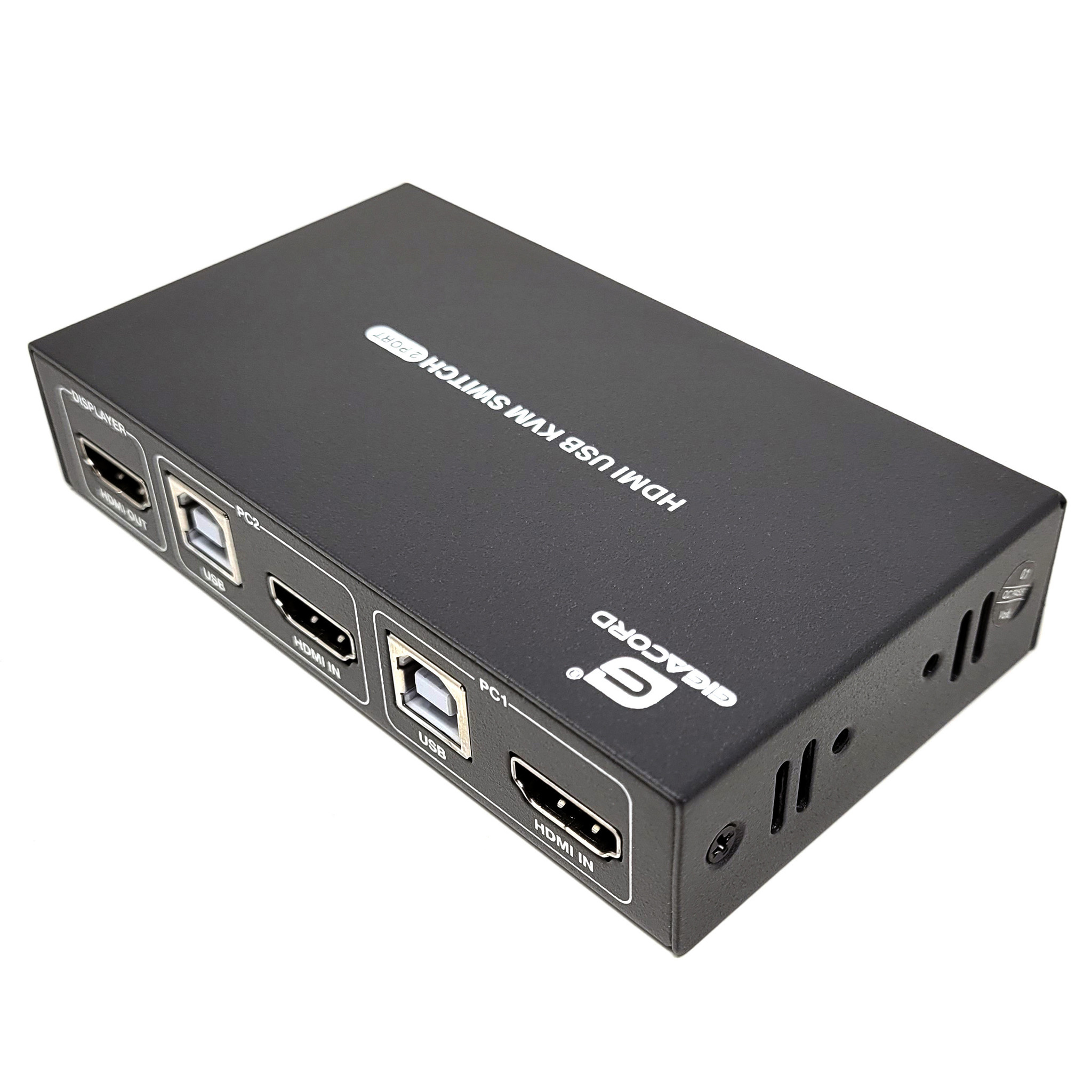 Gigacord KVM Switch HDMI 2 Port, 2 in 1 Out, UHD 4K@30Hz, 4 USB 2.0 Hub, No  Power Require, Compatible with Most Keyboards and Mouse, Button Switch -  NWCA Inc.