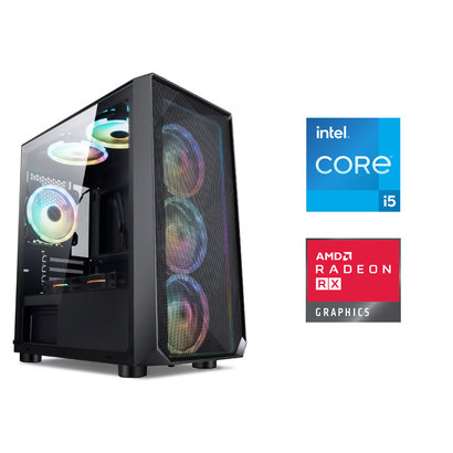 Cryo-PC Micro ATX Tower, Intel Core i5-11400, RX 6700XT, 16GB RAM, 1TB NVMe, Windows 10 Pro, Black