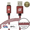 Gigacord Gigacord Leather ARMOR USB A to Type-C or Lightning Charge/Sync/Data Cable (Choose Type/Length/Color)