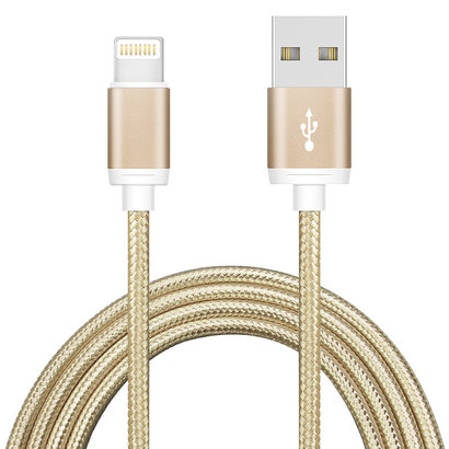 Gigacord 3ft USB iPhone Cloth Braided Charging/Sync Cable 1M (Choose Color)