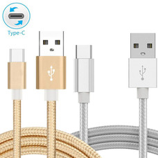 Gigacord 3ft USB-C Type-C Cloth Braided Charging/Sync Cable 1M (Choose Color)