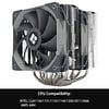 Thermalright Thermalright Peerless Assassin Gray 120 CPU Air Cooler, 6 Heat Pipes, Dual 120mm TL-C12 PWM Fan, Aluminium Heatsink Cover, AGHP Technology, for AMD AM4/AM5 Intel LGA 1700/115X/1200/2011/2066 (PA120)