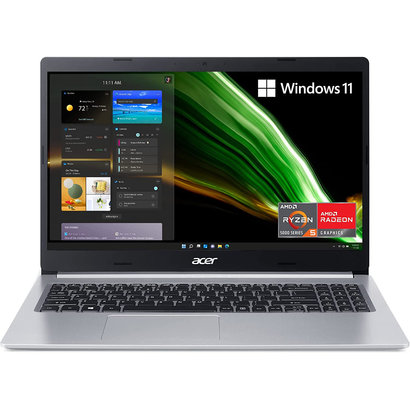 Acer Acer Aspire 5 A515-45-R74Z Slim Laptop | 15.6" Full HD IPS | AMD Ryzen 5 5500U Hexa-Core Mobile Processor | AMD Radeon Graphics | 8GB DDR4 | 256GB NVMe SSD | WiFi 6 | Backlit KB | Windows 11 Home