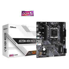 ASRock ASRock A620M-HDV/M.2+ AM5 Micro ATX Motherboard, supports up to 120W CPU