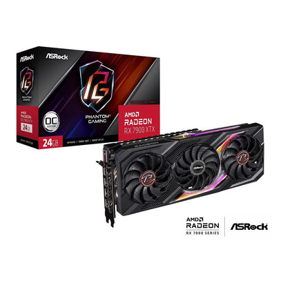 ASRock ASRock Phantom Gaming Radeon RX 7900 XTX 24GB GDDR6 PCI Express 4.0 ATX Video Card RX7900XTX PG 24GO