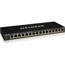 Netgear NETGEAR 16-Port Gigabit Ethernet Unmanaged PoE+ Switch (GS316P) - with 16 x PoE+ @ 115W, Desktop or Wall Mount