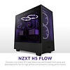 NZXT NZXT H5 Flow Compact ATX Mid-Tower PC Gaming Case – High Airflow Perforated Front Panel – Tempered Glass Side Panel – Cable Management – 2 x 120mm Fans Included – 280mm Radiator Support – Black