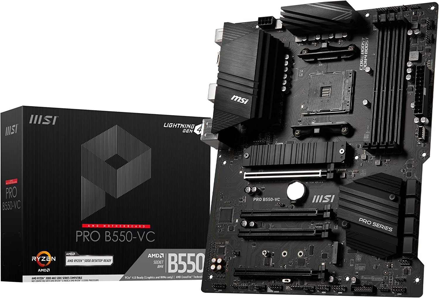 MSI B550-A PRO ProSeries AM4 ATX AMD Gaming Motherboard