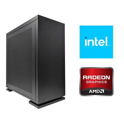 Cryo-PC Workstation mATX Tower, Intel Core i9-11900K, Radeon HD 7750, 32GB RAM, 1TB NVMe, Windows 10 Pro, Black
