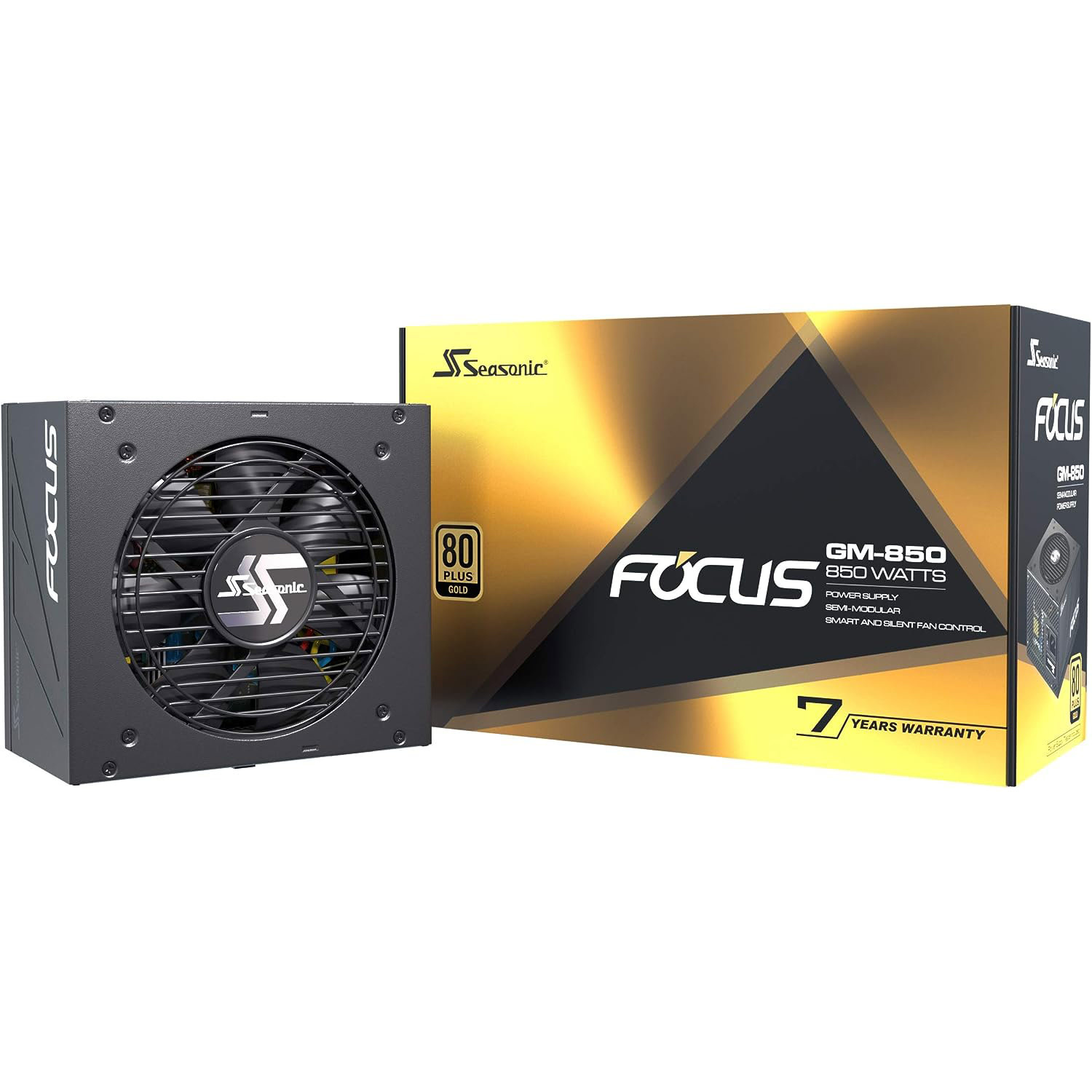 Seasonic FOCUS GM-850, 850W 80+ Gold, Semi-Modular, Fits All ATX Systems,  Fan Control in Silent and Cooling Mode, 7 Year Warranty, Perfect Power  Supply for Gaming and Various Application - NWCA Inc.