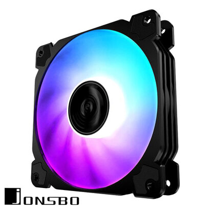 Jonsbo Jonsbo FR502 Case Fan 12cm 3Pin+4Pin 5V ARGB Performance Individually Addressable ARGB LED Case Fan