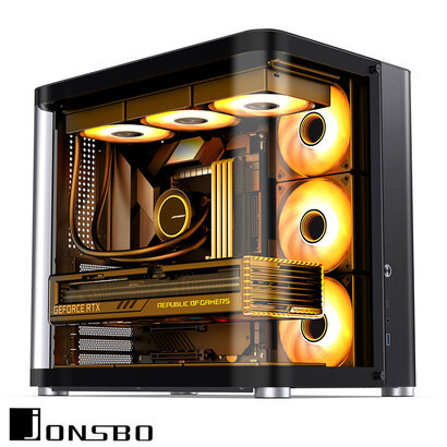 Jonsbo Jonsbo TK02 Black ATX Case Curved Window