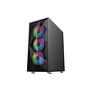 SAMA SAMA 3509 ATX Gaming Computer Case Mid Tower Tempered Glass w/ 4 x ARGB Fans (3 x120mm x Front l, 1 x120mm x Rear)