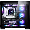 SAMA SAMA A711BK ATX Mid Tower Computer Case Tempered Glass Window with 3X ARGB Uni Fan Kit PWM Fan Type-C USB3.0 Pc Case Black