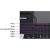 SAMA SAMA ATX Computer Case Tempered Glass Mid Tower USB 3.0 Type C Micro -ATX Gaming Case Supports ATX/M-ATX/ITX Adjustable I/O with 4 x F-RGB Fans Black